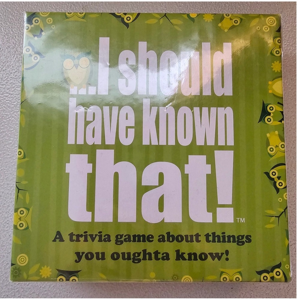I Should Have Known That Trivia Game Hygge Games Party Card Game New Sealed